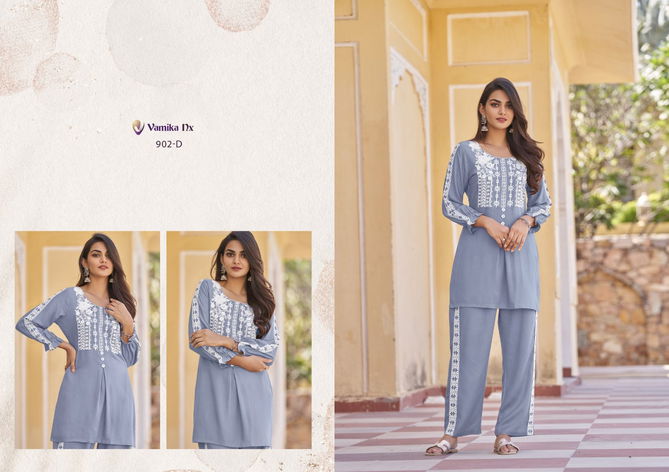 Vintage By Vamika Nx Platinum Rayon Cord Set Kurti With Bottom Wholesale Online
